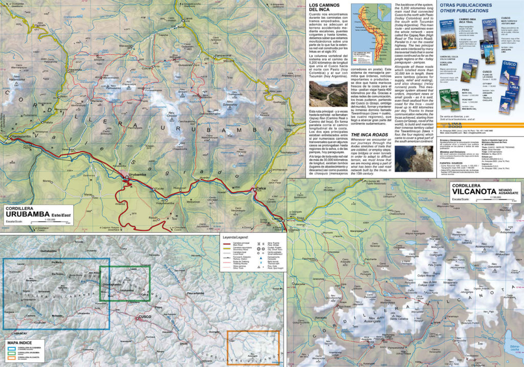 Cusco Trekking map